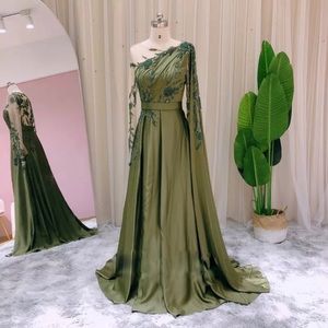 Olive Green Cape Evening Gown Maxi Modest Size 8